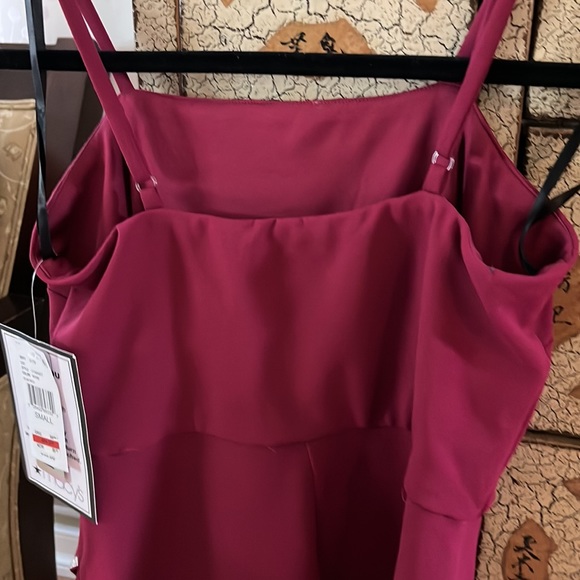 BCX Juniors' Embellished-Faux-Wrap Front Dress - Picture 7 of 11